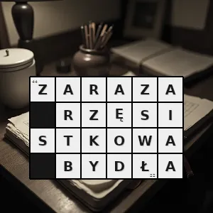 Hasło krzyżówkowe choroba pasożytnicza bydła wywoływana przez rzęsistka bydlęcego - zaraza rzęsistkowa bydła – rozwiązanie, synonimy, podpowiedzi i definicje krzyżówkowe